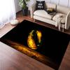 The Middle Earth Map Ring Pattern Area Rug Large Carpet for Living Room Bedroom Sofa Doormat Decoration,kids Non-slip Floor Mat