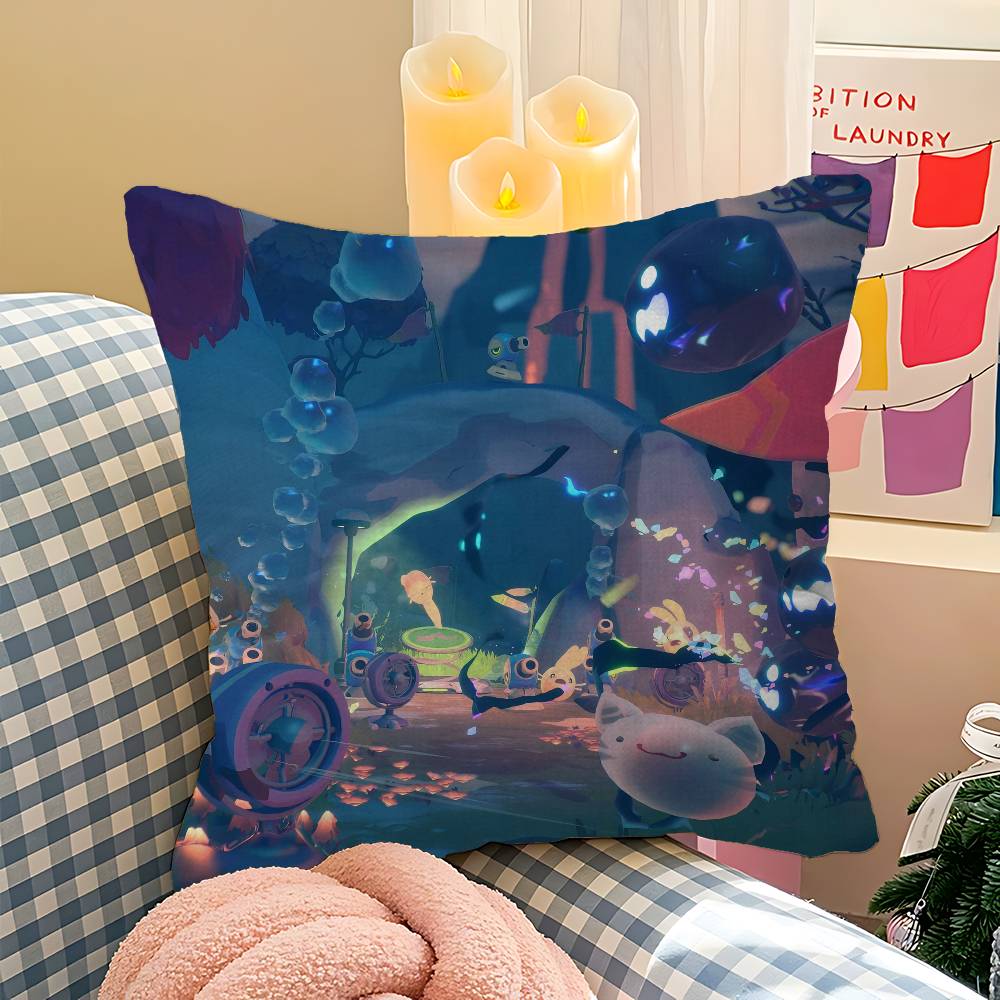 Game SSlime RRancher Cushion Cover Inches Farmhouse Decor Home Throw Pillow Covers for Couch Decorations