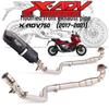 X-ADV750 Modified Carbon Fiber Exhaust Pipe, Full Split Tail Section for 2017-2020 Models.