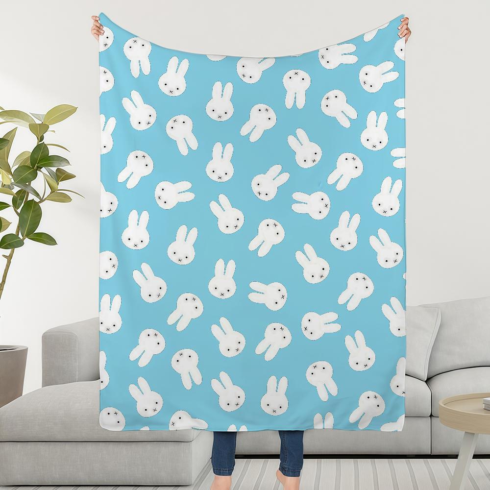 Cartoon Cute M-MiffyS-ES Rabbit Blanket Soft Warm Furry Throw Super Kids Toys Bed Sofa Car Cradle