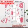 Set Of 2 Flat Printing Lipprints Popular Curtains Versatile Fabric Outdoor Decorations Ldeal Made Polyester