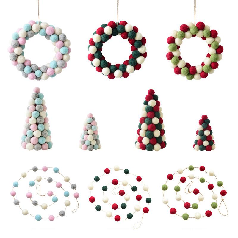 100Pcs 20Mm 100% Wool Felt Balls Diy Balls Hanging Accessories Candy Color Pom Pom Ball For Kids Party Crafts Children'S Toys