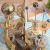Luxury Art Piece for Book Shelves Brass and Steel Orrery A Larger Model of the Solar System with planets