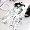 Black and White Anime Girl Table Mat Large Mouse Pad Office Keyboard Edge Locking Desk Mat Gaming Accessories Nonslip Mousepad