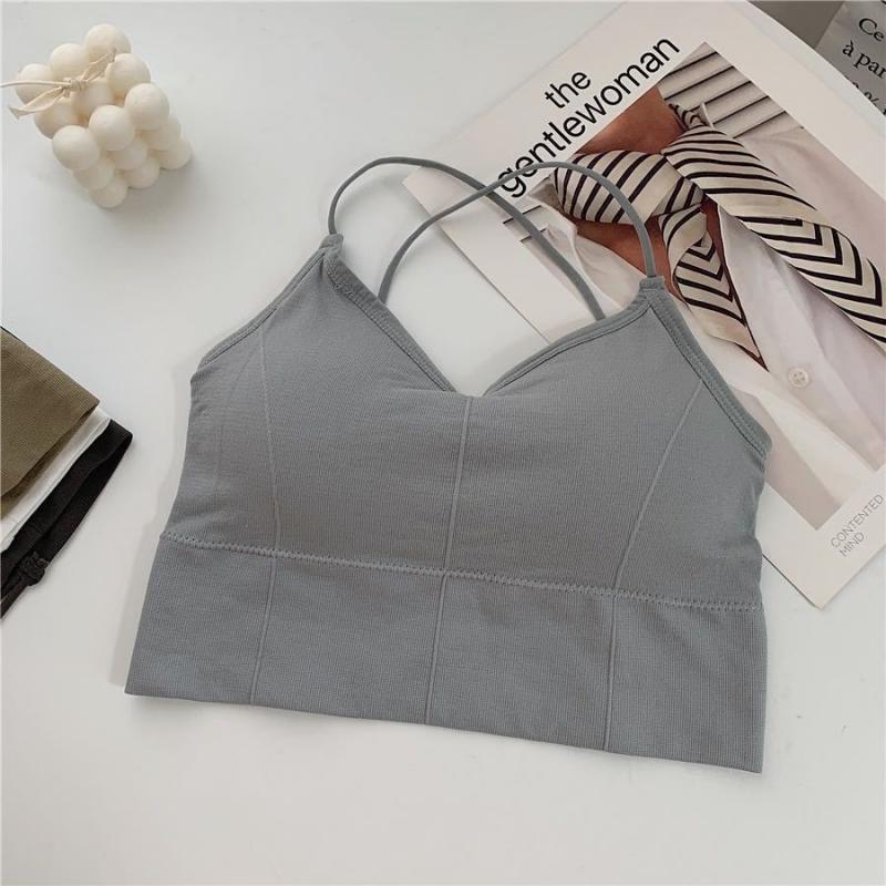 Women Cross Strap Sports Bra Top Women Push Up Sport Bra Yoga Gym Crop Top Brassiere Fitness Top Sport Bra Breathable Bras
