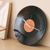12inch Record Shape Wall Clock Nostalgic Designing With Metal Stand Desk Clocks for Cafe and Loveing  Room Decoration