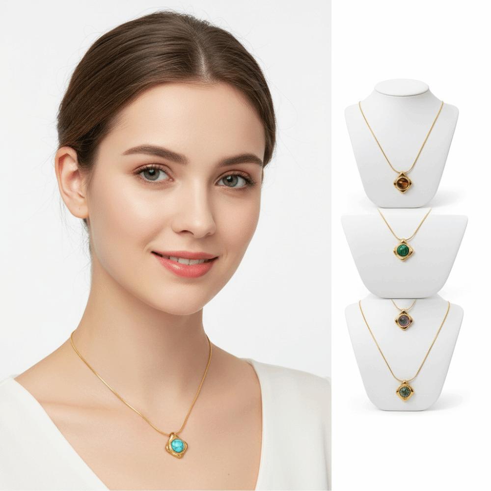 Gold Clavicle Chain Retro Style French Style Necklace New Pendant Necklace For Women
