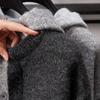 JEEP SPIRIT Men's Faux-Layered Hooded Knit Cardigan