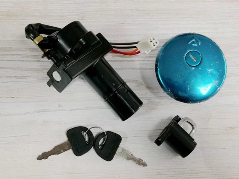 Motorcycle Accessories WJ250 Ignition Switch & GN250 Fuel Tank Cap Key