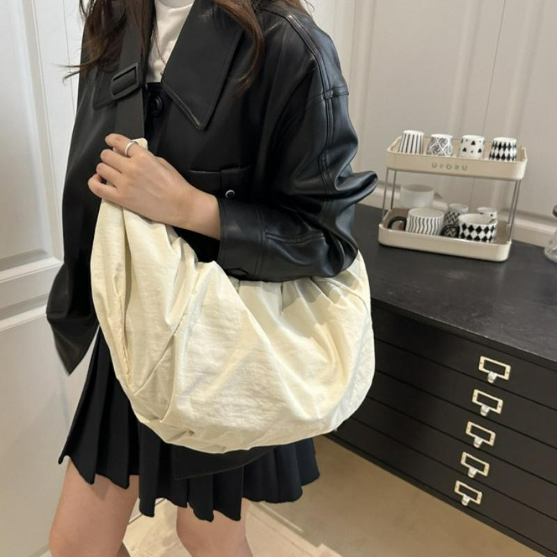 Large Capacity Shoulder Bag Texture Simple Crossbody Bags for Women Men Casual Daypack Simple Japanese Style Bags for Travel