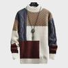 2023 Men's Autumn/Winter Japanese-Korean Splice Trendy Sweater 