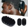 1Pcs Portable and Compact Curly Hair Comb Disc Hair Comb Hair Comb Hair Comb Black Silicone Curly Hair Brush Dirty Braid Comb