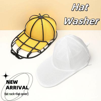 Woreczek do prania i pielęgnacji kapeluszy: Ochraniacz podtrzymujący kształt dla czapek i kaszkietów podczas prania
