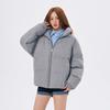 Winter Color Block Two-Piece Patchwork Puffer Jacket - Thick, Warm, Casual Cotton for Couples