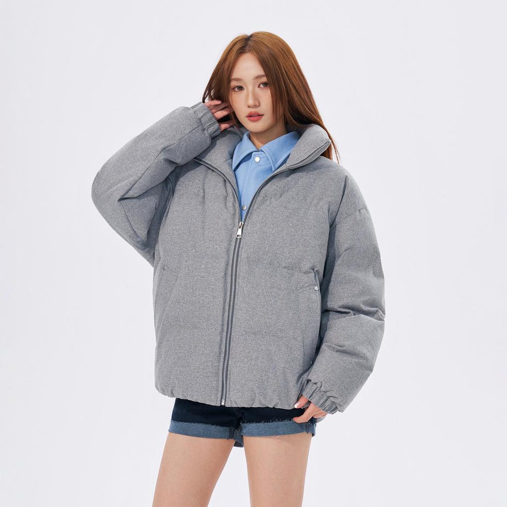 Winter Color Block Two-Piece Patchwork Puffer Jacket - Thick, Warm, Casual Cotton for Couples