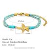 MamacitaSlay Bracelet en Corde Tressée à la Main Style Océan en Acier Inoxydable 316L Plaqué Or 18K Bijoux Étanche Bracelet pour Femme Cadeaux