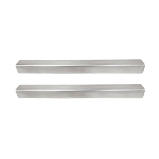 2Pcs Stainless Steel Drawer Cap Slip-in Design Secure Fit Cabinet Doors Drawers Cover Kitchen Cabinet Protector Strips