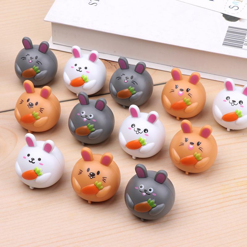 5Pc Cute Carrot Rabbit Pull Back Cars Toys For Kids Birthday Baby Shower Party Favors Happy Easter Party Souvenir Pinata Fillers