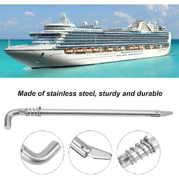 

Stainless Steel Outboard Tilt Rod Assy 688-43160-01 for 2 Stroke Boat Motor Engine, Small and Handy Tool, Replacement with Pin Lock