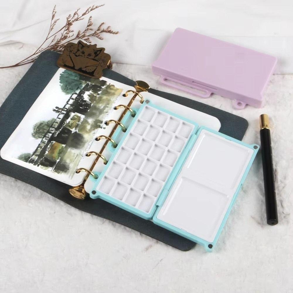 24 Grid Watercolor Paint Box Magnetic Empty Paint Palette Travel Painting Tray  Artist