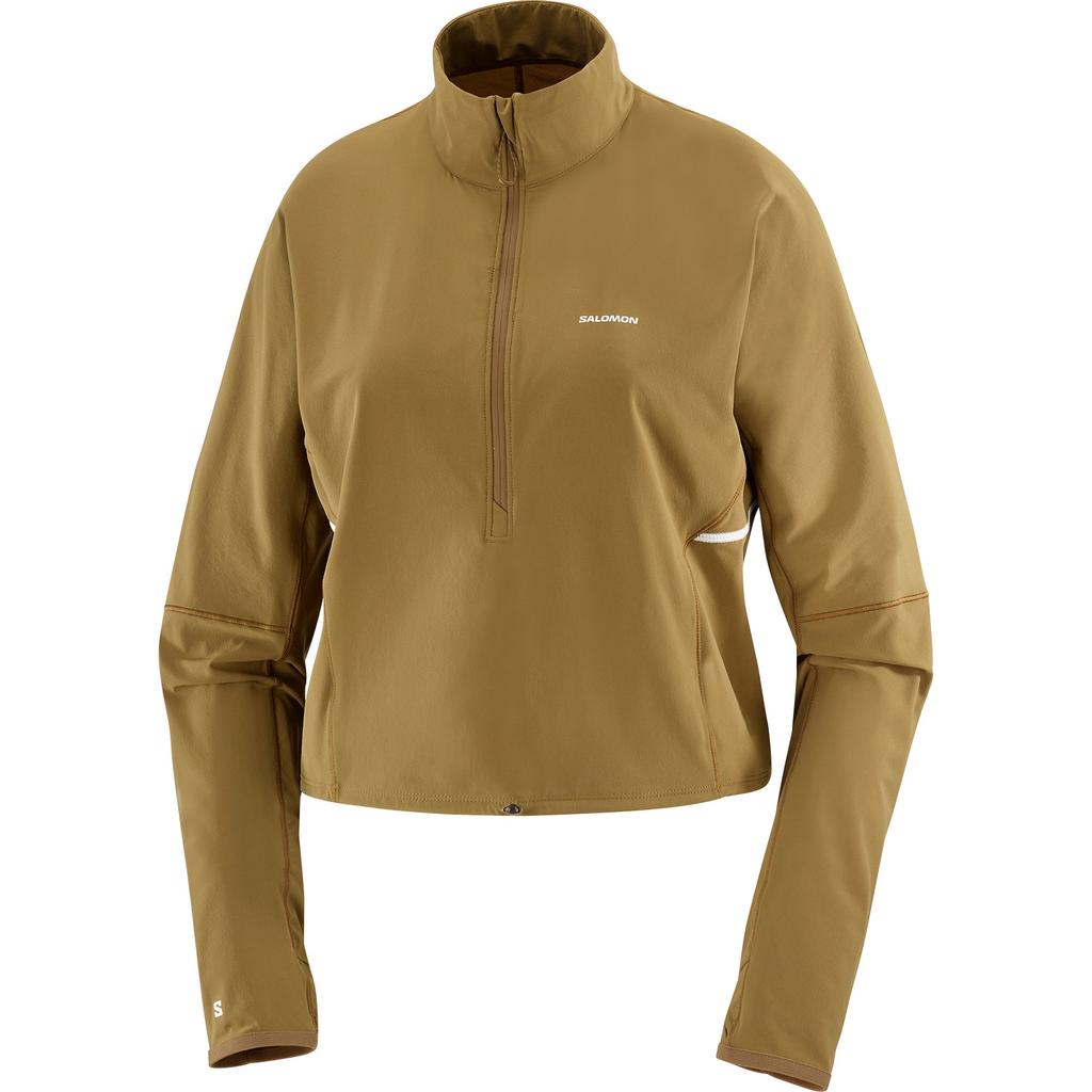 SALOMON Sense Aero Hybrid Cropped Windproof Waterproof Warm Soft Skin-Friendly Practical Hoodie Women Hoodies C26415