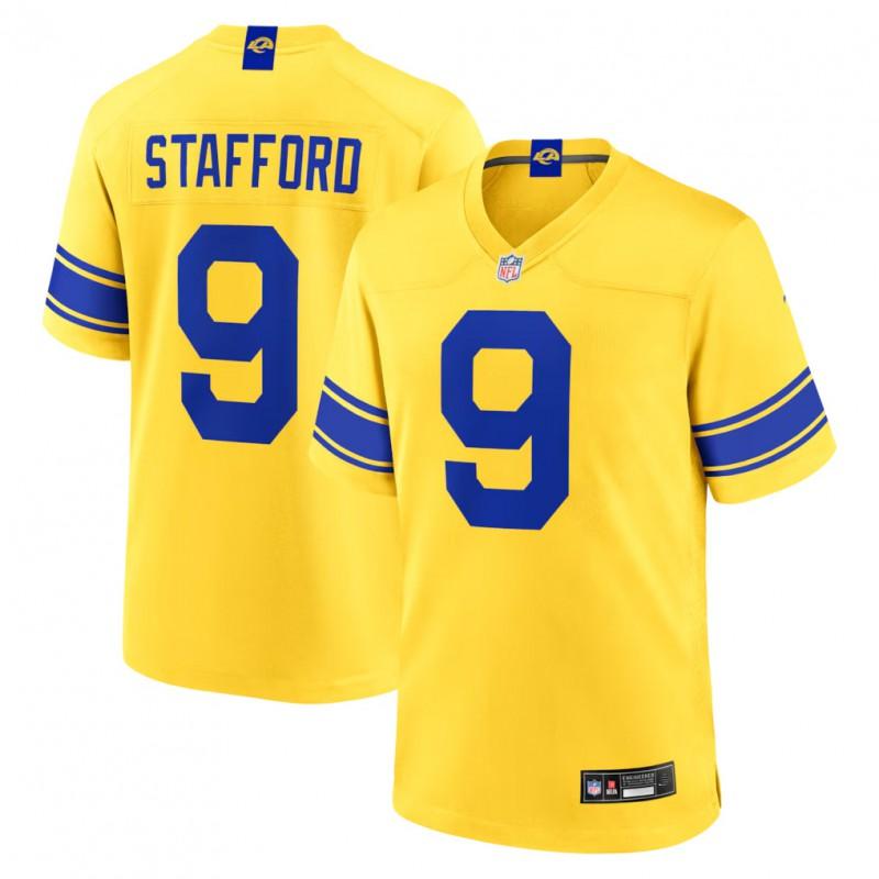 Los Angeles Rams 2026 Third Uniform Gold Football Jersey Breathable Quick Dry Men Sports Fan Apparel