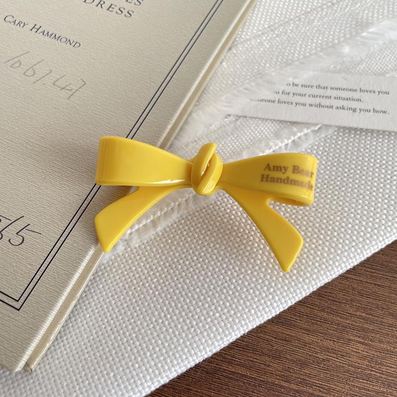 Cute Candy Color Bow Hair Clip - Sweet Style Bangs Accessory