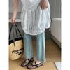 Eilyken Summer Women Cosy Mesh Flat Heels Shoes Round Toe Buckle Strap Casual Ladies Sandals