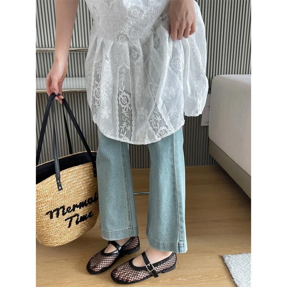 Eilyken Summer Women Cosy Mesh Flat Heels Shoes Round Toe Buckle Strap Casual Ladies Sandals
