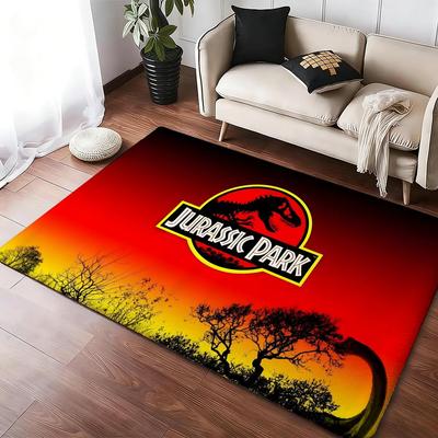 Classic Retro Movie J-Jurassic Park Floor Mat Cozy Flannel Soft Thick Non-Slip Mat For Living Room Bedroom Kitchen Decor Rugs