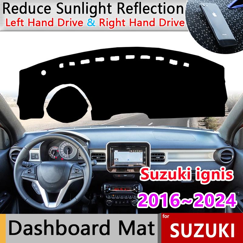 For Suzuki Ignis MF Accessories 2016~   2024 Car Anti-Slip Mat Dashboard Cover Pad Sunshade Dashmat Carpet Cushion
