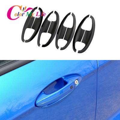 ABS Exterior Door Bowl Protector Cover Car Door Handle Sticker for Ford Ecosport Fiesta 2012 2013 2014 2015 2016 2017