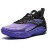 Zapatillas de Baloncesto para Hombre ANTA Shock Wave 8 de Caña Baja Púrpura Fluorescente Ultra Brillante/Negro Básico