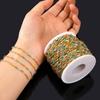 1meter Stainless Steel Enamel Long Frame Chains For Jewelry Makings DIY Cable Chains For Jewelry Necklace Bracelets Accessories