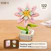 Cartoon Flower Building Blocks, Children's Educational Toys, Birthday Gifts for Boys and Girls, Camellia and Sunflower Model