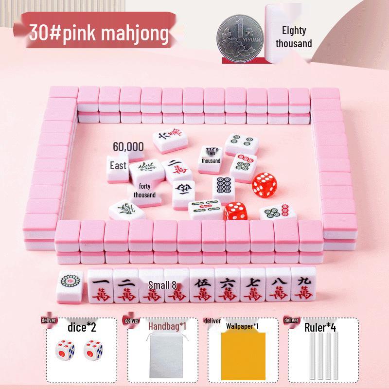 Tragbare Mini-Mahjong-Steine - Kompakt, Niedlich und Ideal für Camping, Wohnheime oder Reisen