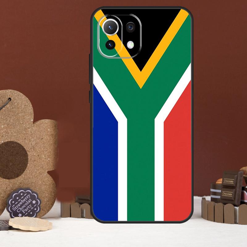 Pouzdro s vlajkou Jihoafrické republiky pro Xiaomi 14 15 Ultra 15T 14T 13T 17 Pro Max POCO X7 Pro X5 X6 F5 F6 F7 F8 Ultra Kryt