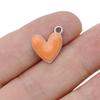 10Pcs Silver Plated Enamel Red Heart Charms Pendant For Jewelry Making Earrings Bracelet Necklace Accessories Diy Findings