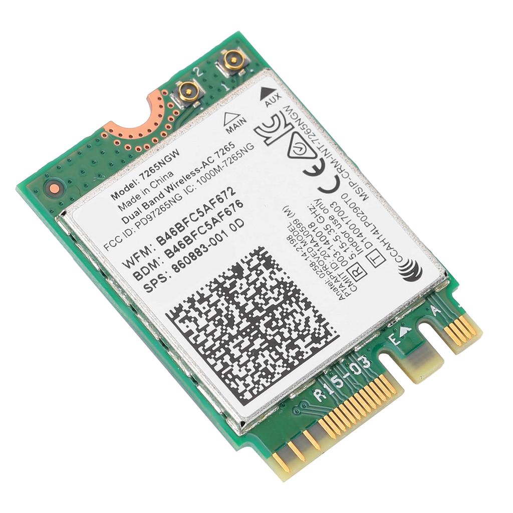 Wireless Network Card 7265NGW 7265AC Dual Band M.2 Interface Bluetooth 4.0 Computer Supplies