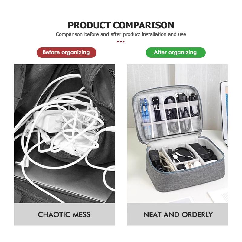 For Alfa Romeo Portable USB Data LineTravel Cable Organizer Cable Storage Bag Giulietta GT 159 147 156 Mito Brera Giulia Spider