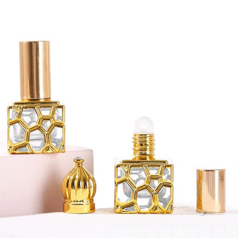 1pc10mlRefillable Essential Oil Bottles Middle East Arab Dubai Cosmetics Perfume Refillable Bottles Travel Portable Transparent