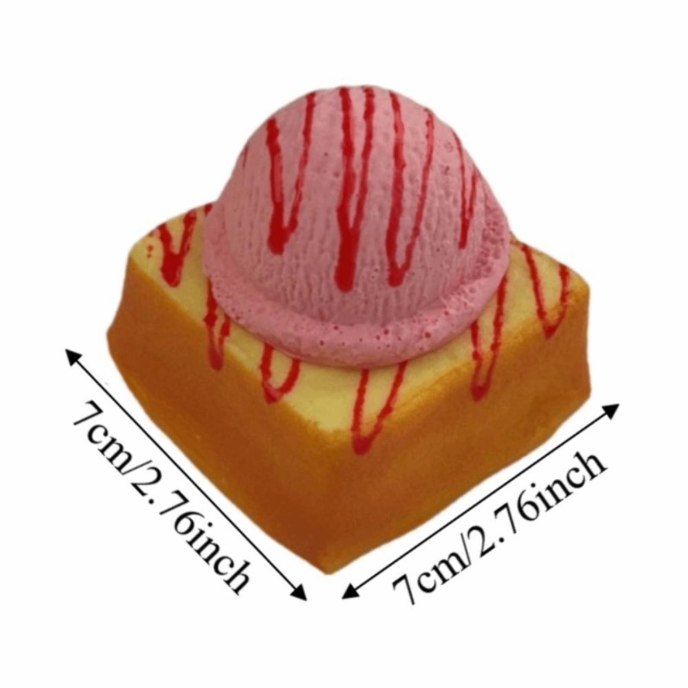 Anxiety Relief Ice Cream Bread Squeeze Toy Creative Slow Rebound Fidget Toy Office Desk Toy