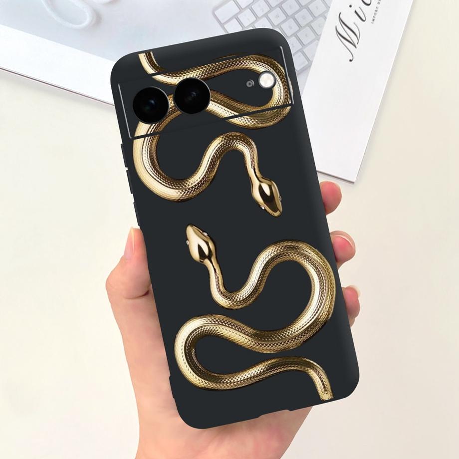 Für Google Pixel 7 Pro Hülle Weiche Silikon Handyhülle Für Pixel7 Google 7Pro Stoßfänger Niedliche Mode Cartoon Hülle Katze Mond Nacht Tasche