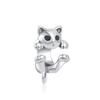 Fits Original Fashion Bracelet Necklace 925 Sterling Silver Cup Cat Charms Bead Women 925 Silver Pendant Diy Jewelry Kit
