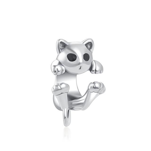 Fits Original Fashion Bracelet Necklace 925 Sterling Silver Cup Cat Charms Bead Women 925 Silver Pendant Diy Jewelry Kit