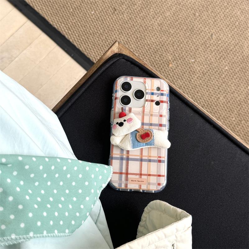 Autume Winter Ttransparent Fundas For Iphone 14Pro 15 17 16 Pro Max 16Pro 14 15ProMax 4 Colors Check Ins Stars Rope Phone Case