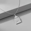 Hui Zhiyi S925 Silver Happy Door Castle Necklace - Versatile, High-End Design