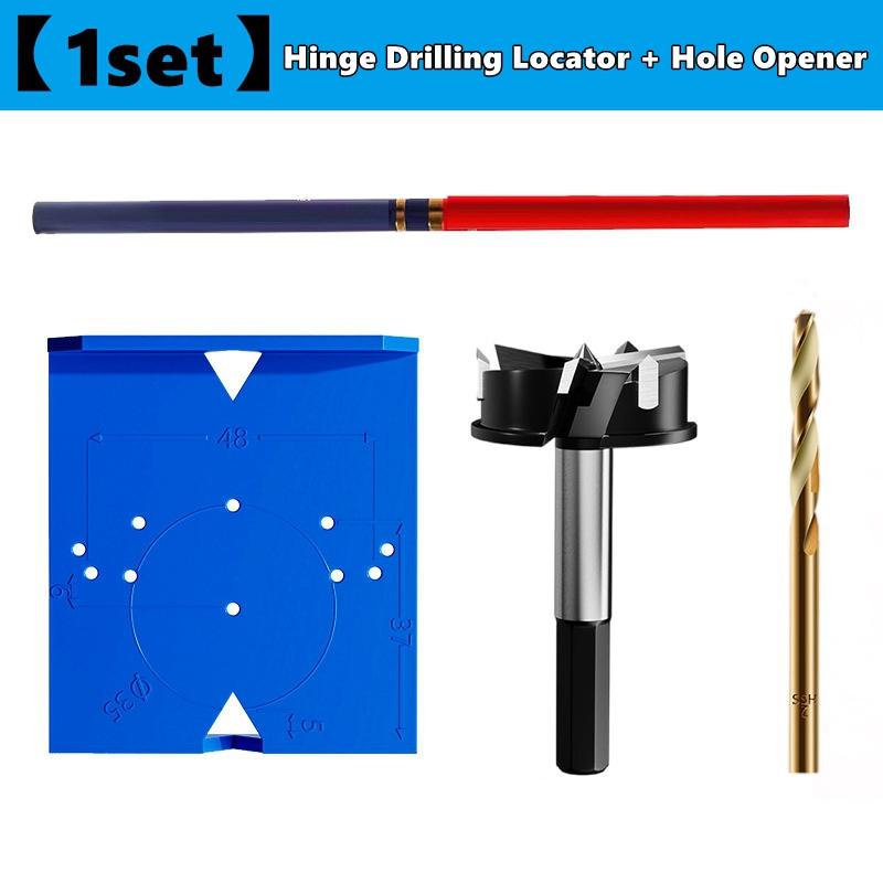 Cabinet Door Hinge Drilling Locator Jig Mounting Concealed Positioning Ruler Installation Tool for 35mm/40mm Cabinet Hinges