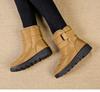 Fashion Women's Snow Boots 2024 Warm Winter Boots Waterproof Short Boots Suede Fashion Mid-calf Shoes Women's Shoes