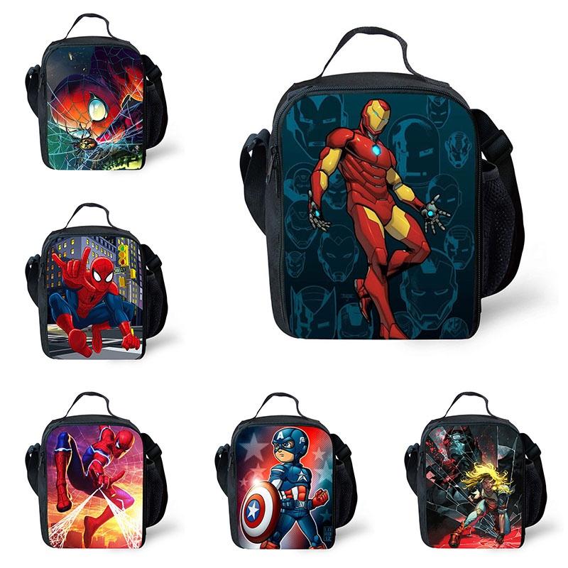 Spiderman Geschmeidige 3D-Druck Isolierte Lunchtasche mit großem Fassungsvermögen für Kinder